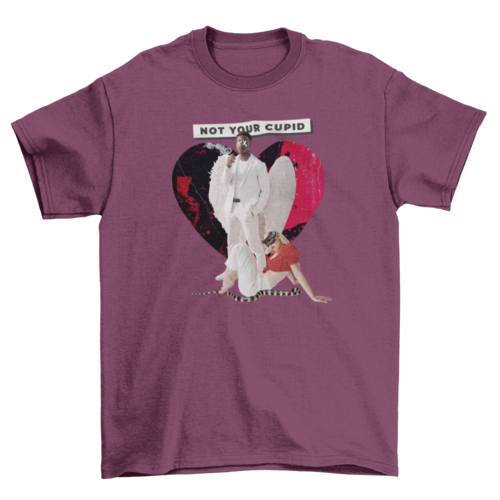 Anti valentines day not a cupid couple tee shirt