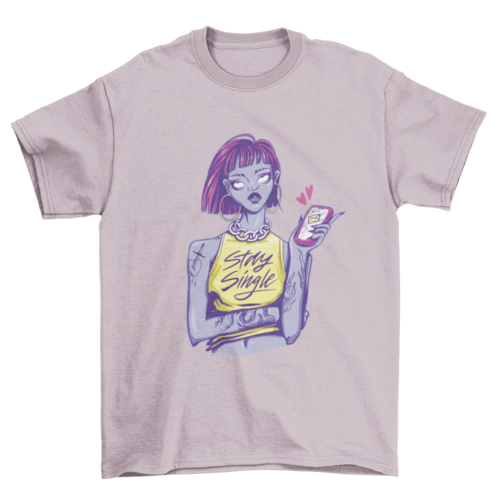 Anti valentines stay single t-shirt